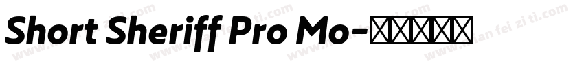 Short Sheriff Pro Mo字体转换